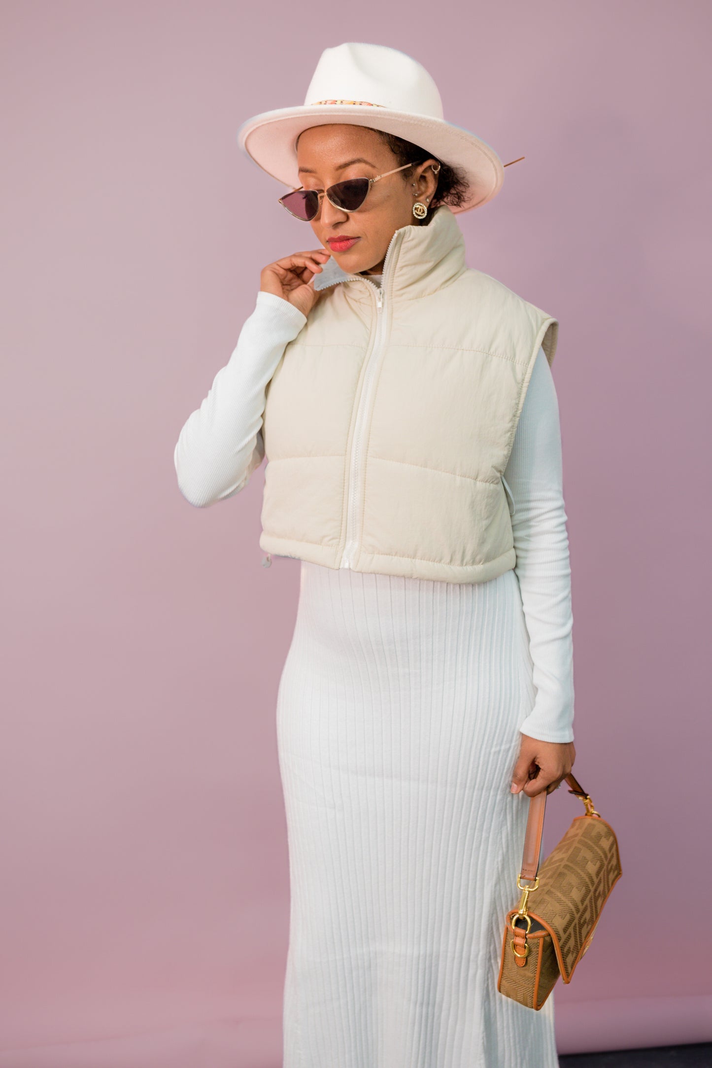 Sara Turtle Neck Midi Dress