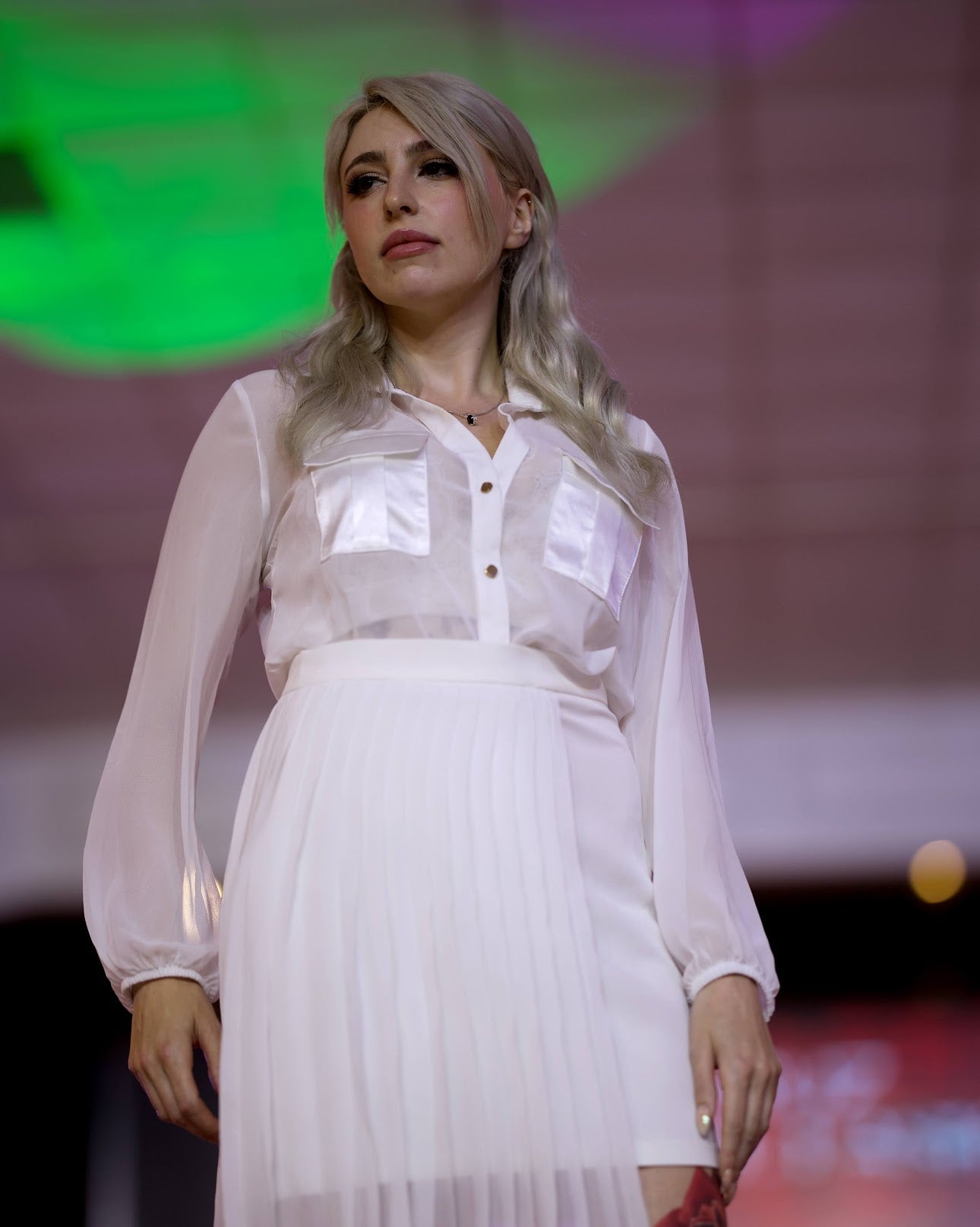 Jesi White Stylish Skirt