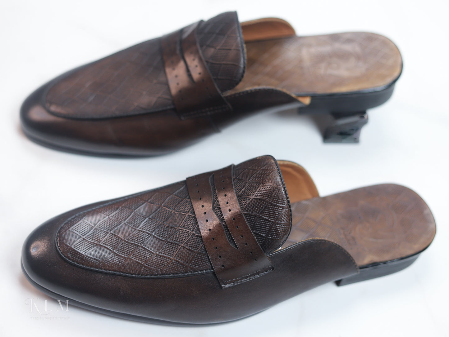 Stylish Brown Half Leather Shoes
