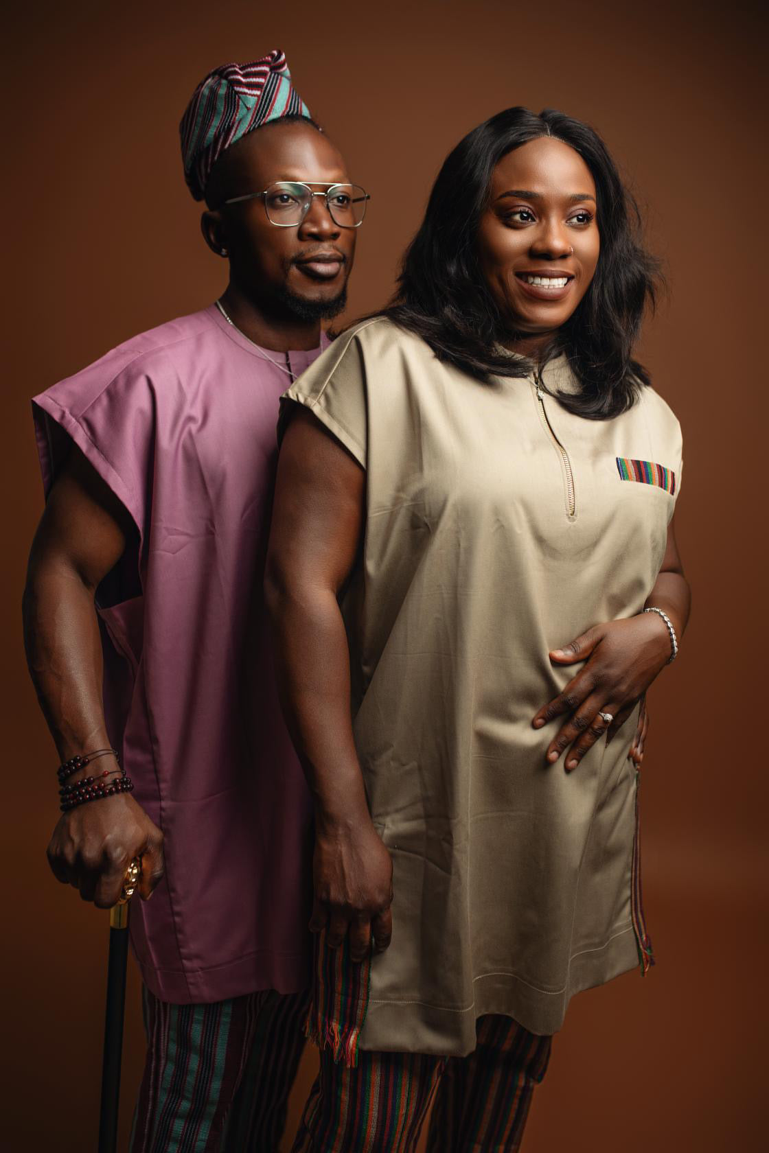 Aso Oke Sleeveless Set