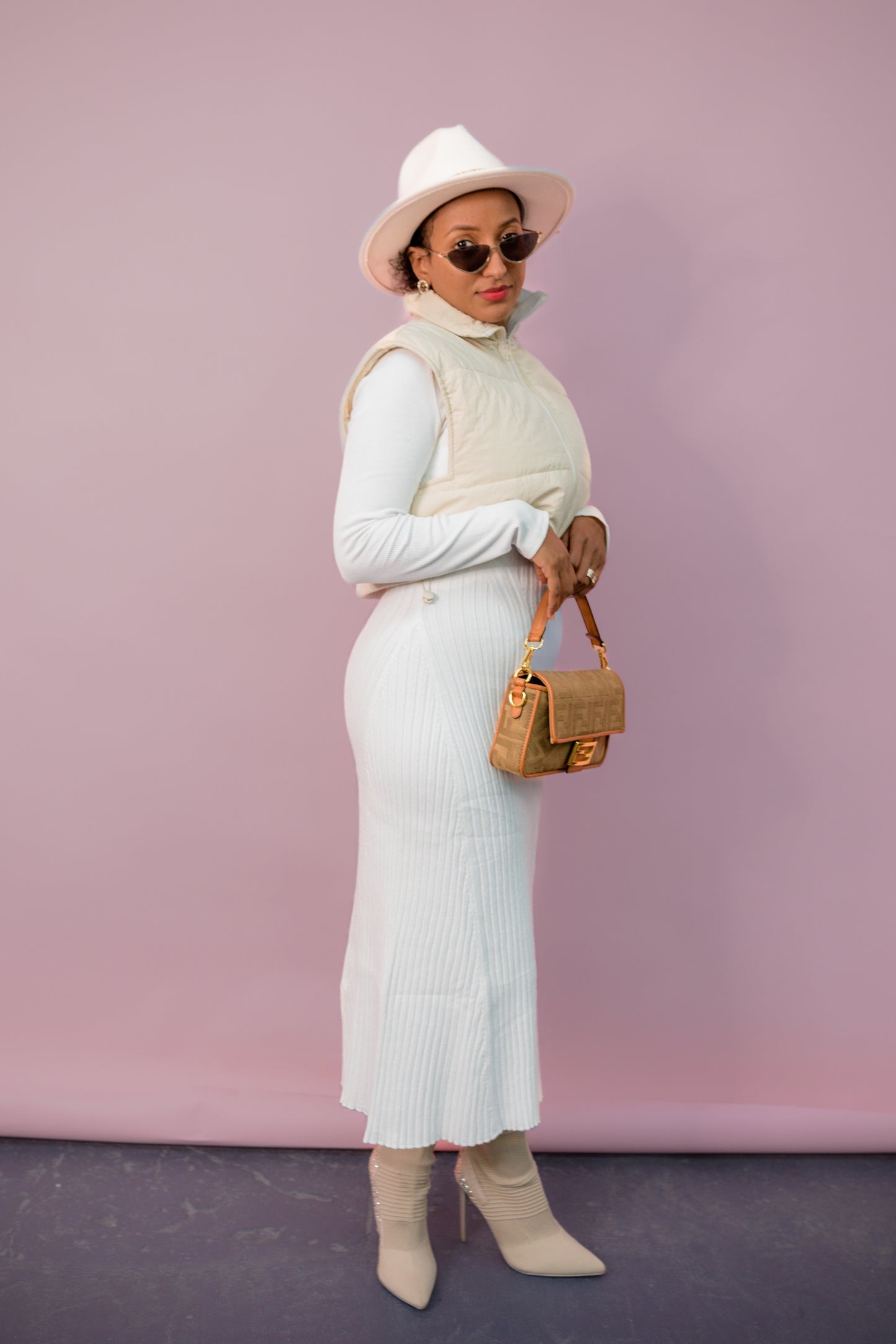 Sara Turtle Neck Midi Dress