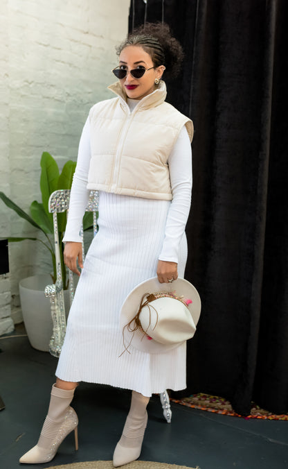 Sara Turtle Neck Midi Dress