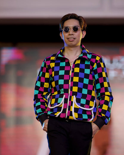 Long Sleeve Colorful Casual Jacket