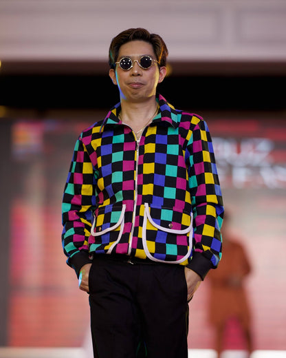 Long Sleeve Colorful Casual Jacket