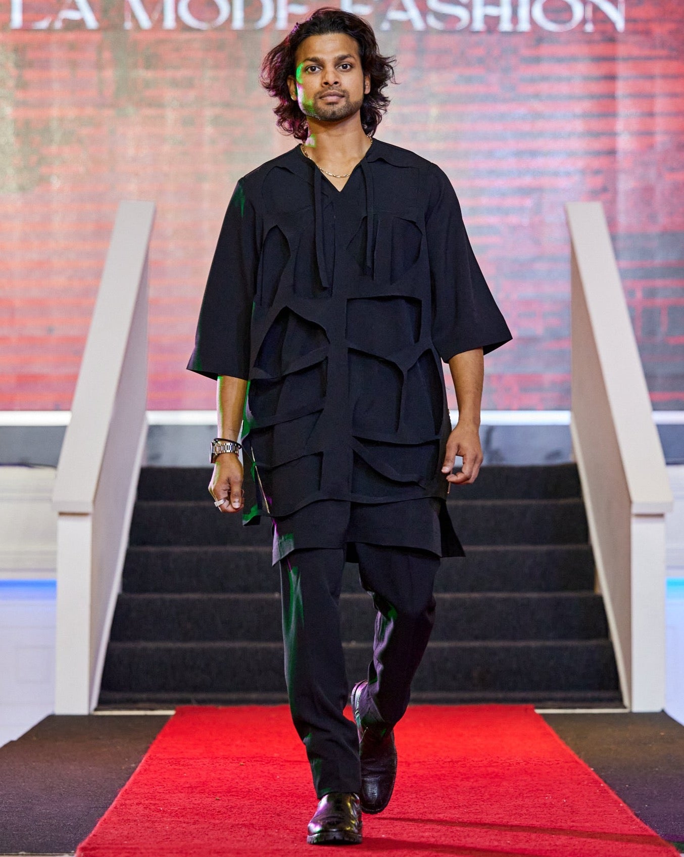Black Stylish Men Senator Set