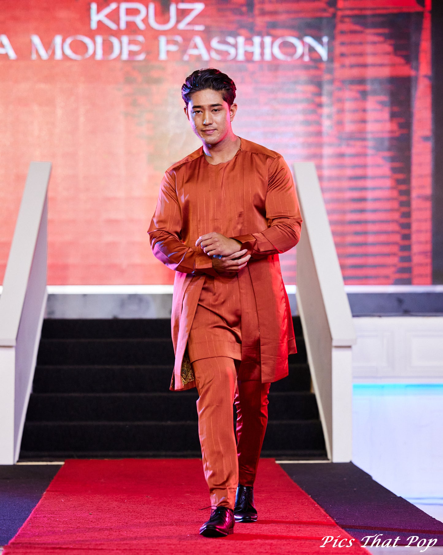 Solid Satin Stylish Suit