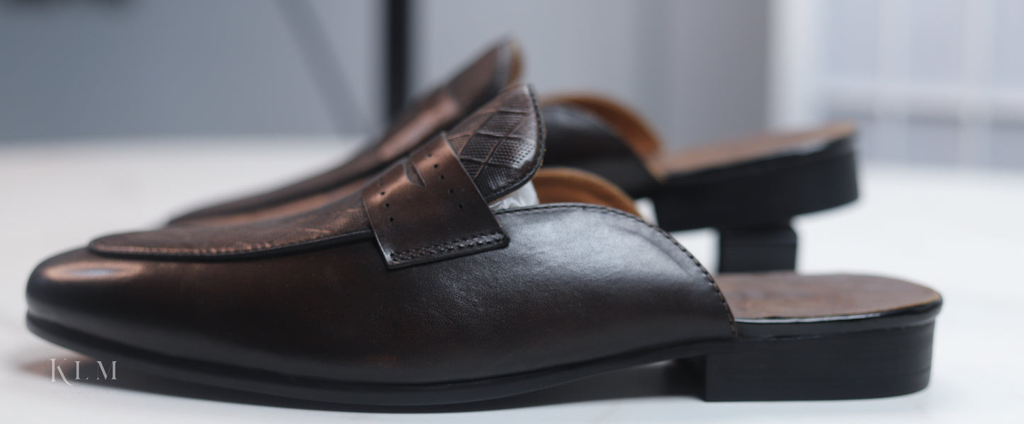 Stylish Brown Half Leather Shoes